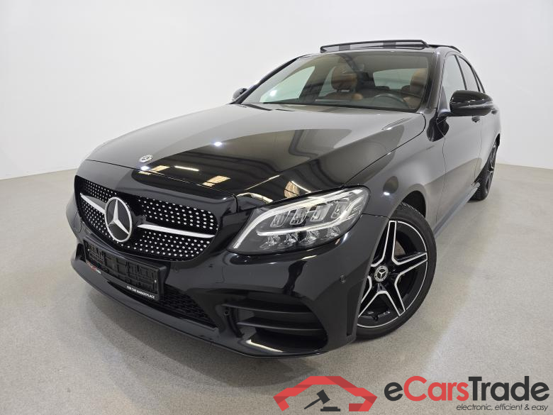 Mercedes C 180d AMG Night Aut. Pano LED-Xenon Navi Sport-Leather KeylessGo Camera Klima PDC ...