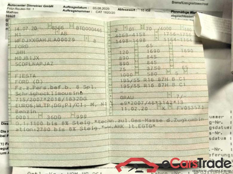 Ford Fiesta (CE1)(2017->) DE - LimS5 1.0 EcoBoost EU6d-T, Titanium X S/S (EURO 6d-TEMP), 2019 - 2020 #5