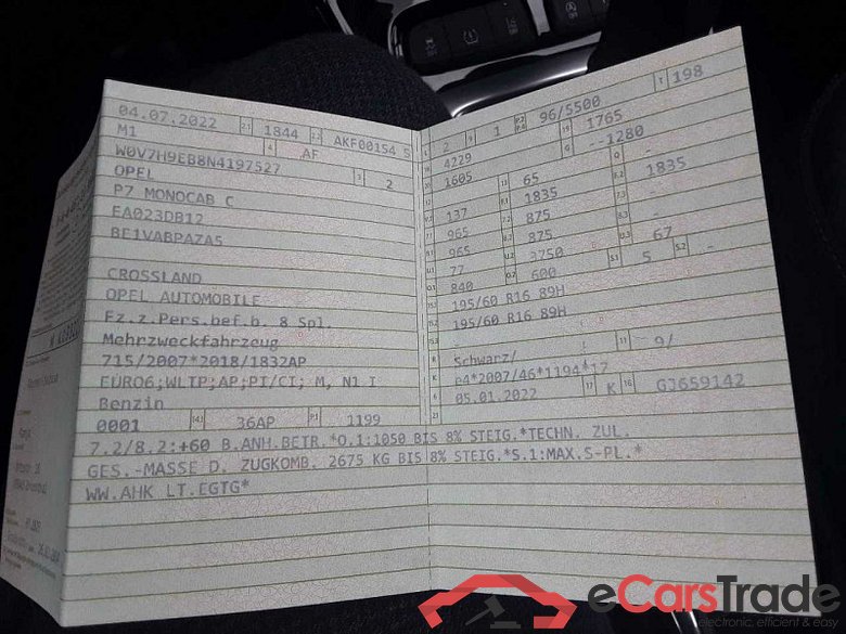 Opel Crossland (X)(2017->) DE - SUV5 1.2 Turbo EU6d, Elegance (EURO 6d), (Facelift) 2020 - 2022 #2