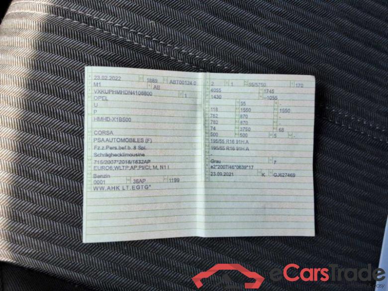 Opel Corsa F (2019->) DE - LimS5 1.2 EU6d, Edition (EURO 6d), 2019 - 2023 #5