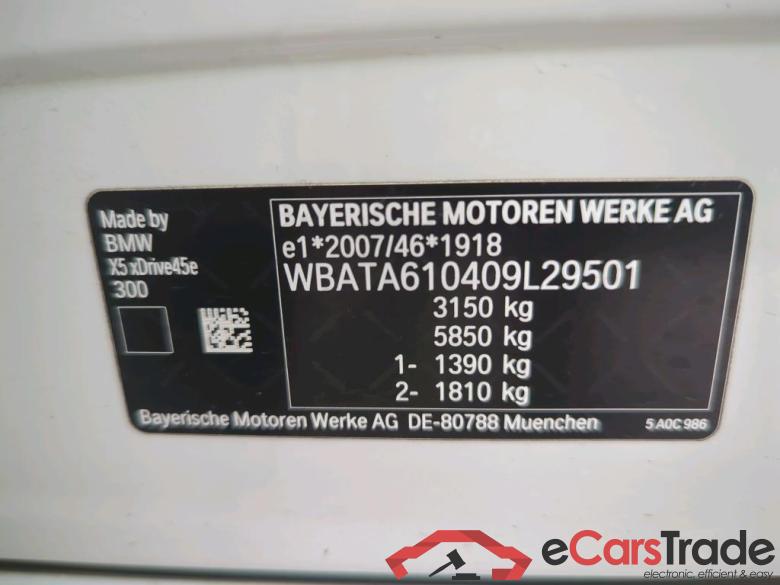 BMW X5 ´18 Baureihe X5 xDrive 45 e M Sport 3.0 290KW AT8 E6d #4