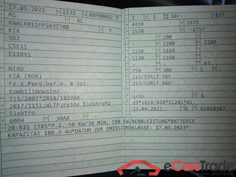 Kia Niro (SG2)(2022->) DE - SUV5, Vision (64,8kWh), 2022 - 2024 #6