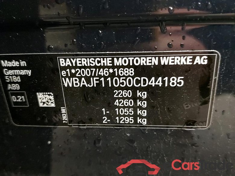 BMW - BMW 5 BERLINE 518dA 150PK Pack Business & Comfort Pack Plus & Travel #6
