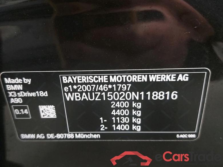 BMW - BMW X3 sDrive18dA 136PK Advantage Pack Corporate & Parking Assistant Pack #6