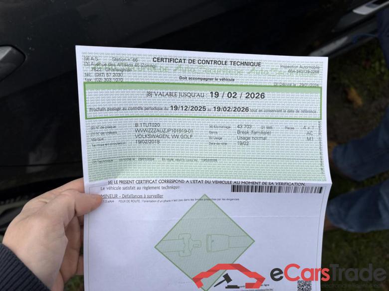 VOLKSWAGEN Golf VII Golf JOIN 1.4 TSI 92 kW (125 ch) 6 vitesses manuel #5