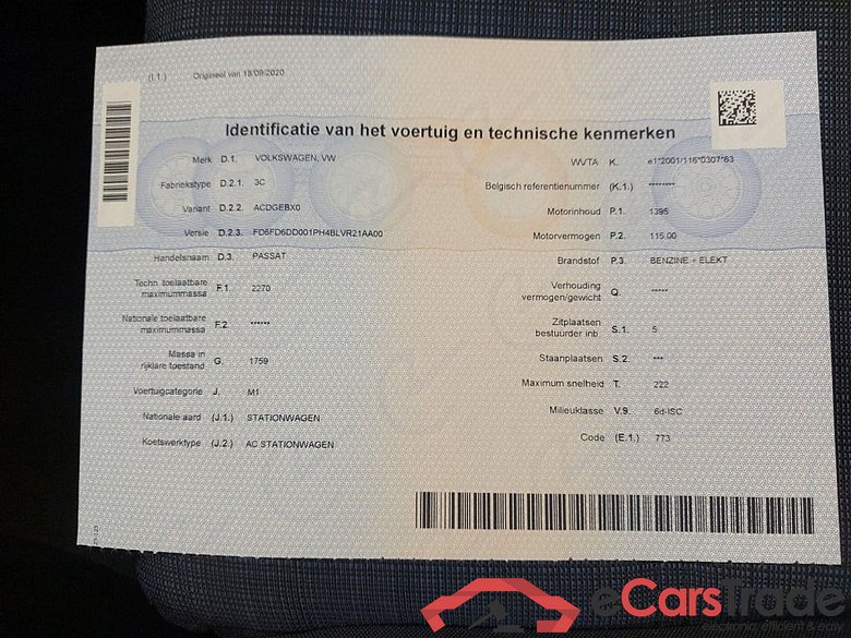 Volkswagen Passat Variant 1.4 TSI DSG6 GTE Business 5d #6