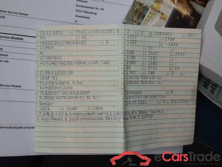 Cupra Leon Sportstourer (KL8/KU8)(09.2020->) DE - Kb5 2.0 TSI EU6d, VZ 4Drive OPF (EURO 6d), 2021 - 2024 #3