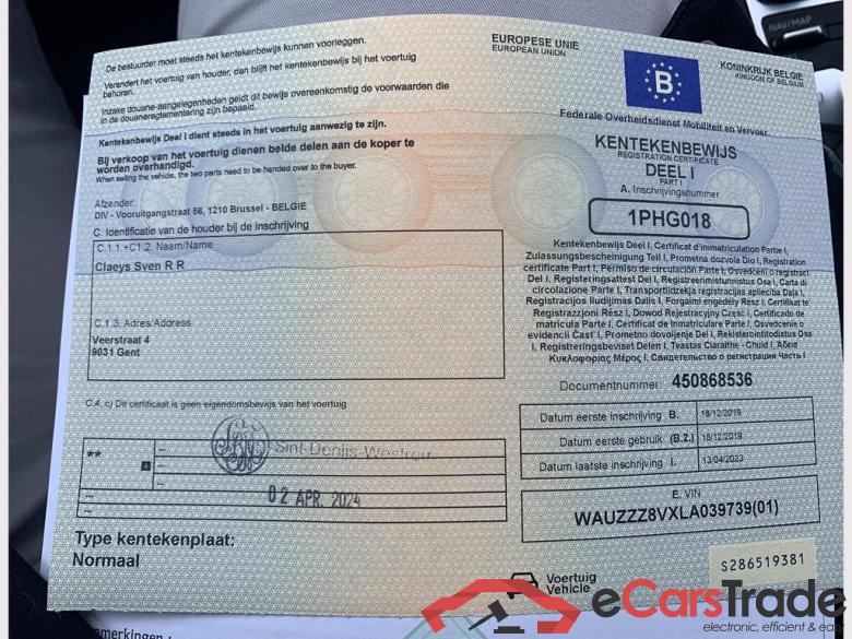 AUDI A3 Sportback Sportback 35 TFSI ACT Sport (EU6d-TEMP) #3