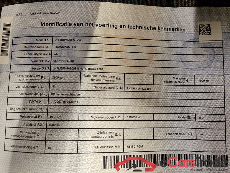 Volkswagen Transporter 2.0 TDi SCR BMT 110/150 LWB 2.8T 4d !!Damaged car!! #4