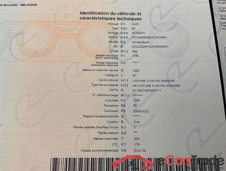 AUDI A3 Sportback Audi A3 Ambition  Sportback 1.4 TFSI  90(122) kW(ch) S tronic #6