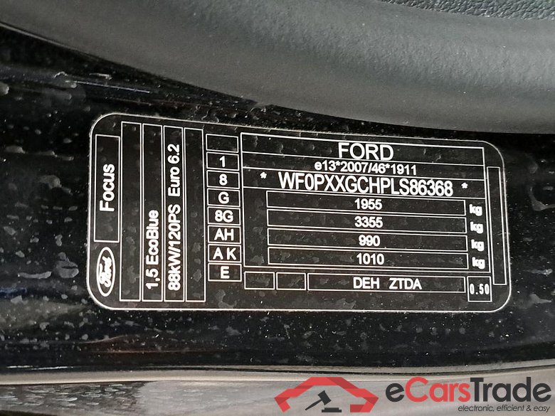 FORD - FOR FOCUS CLIPPER EcoBlue 120PK Active X Vignale Pack Technology & Winter & Auxiliary Heater & B&O Sound & Openable Pano Roof & Electric Towing Hook & Parking Pack #6