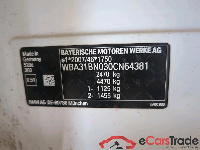 Baureihe 5 Touring 520 d M Sport 2.0 140KW AT8 E6d #4