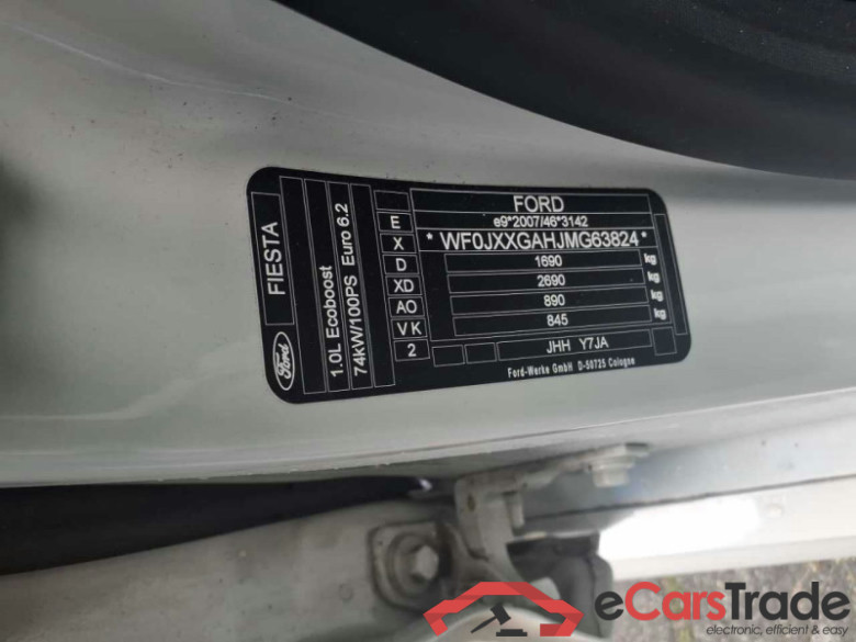 Ford Fiesta (CE1)(2017->) DE - LimS5 1.0 EcoBoost EU6d, ST-Line Start/Stopp, 2021 - 2022 #3