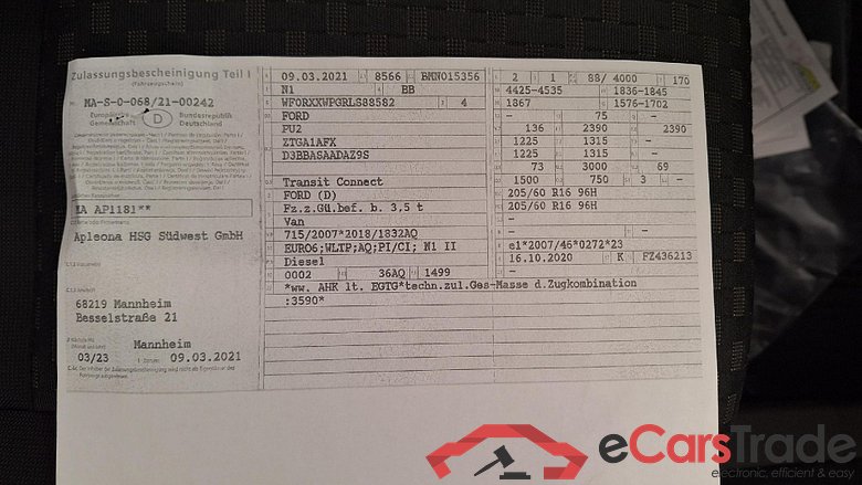 Transit Connect Kasten Trend 1.5 EcoBlue 88KW MT6 E6dT #4
