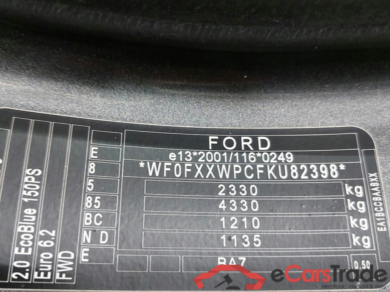 FORD - FOR MONDEO CLIPPER 2.0 Ecoblue 150PK AT Business Class & Pack Technology & Winter & Foldable Trailer Hook #6
